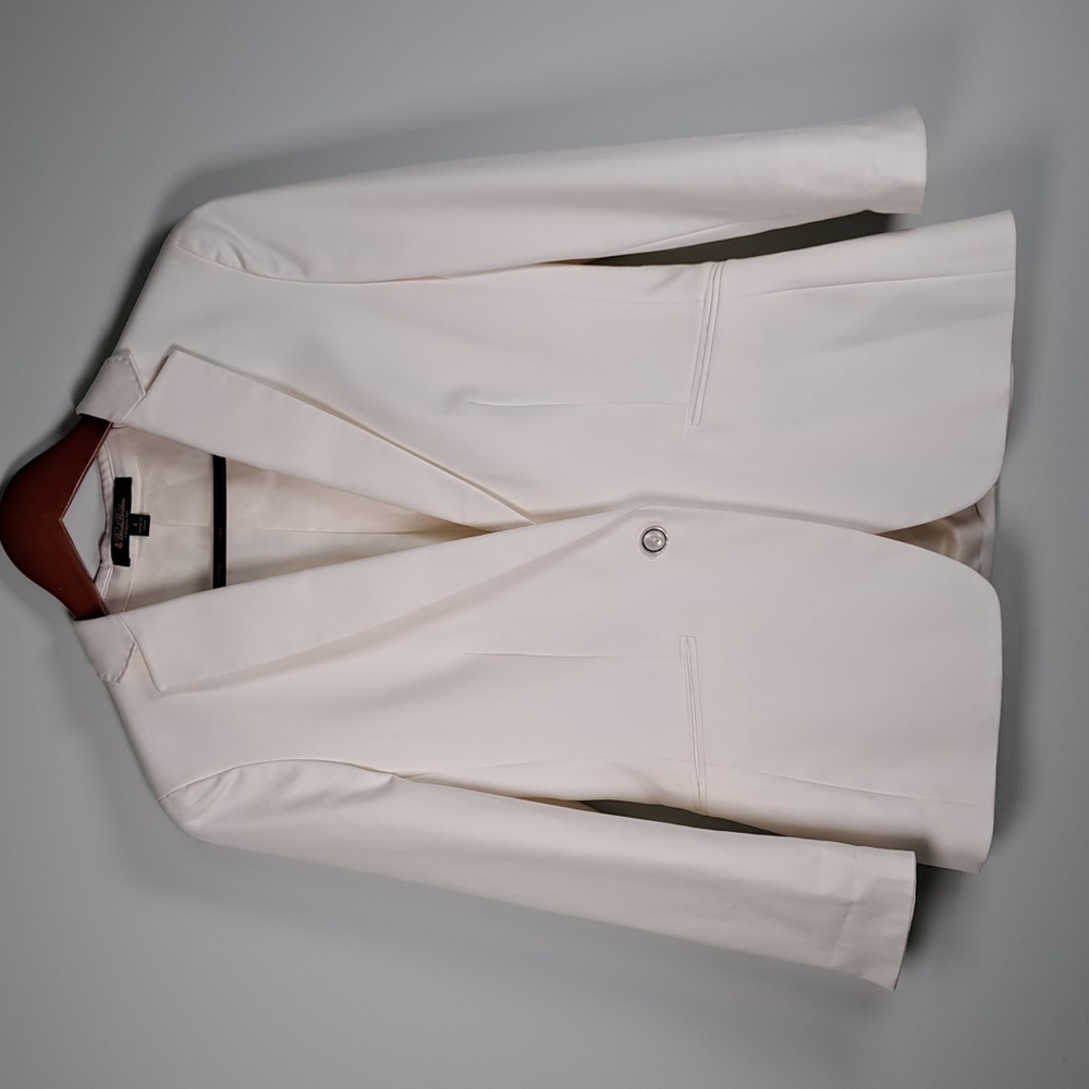 Brooks Brothers Stellita Fit Classic Blazer Single Button womens size 4 white